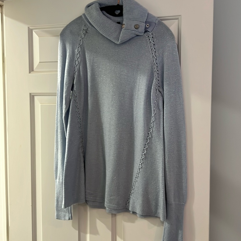 Blue WHBM holiday collection sweater